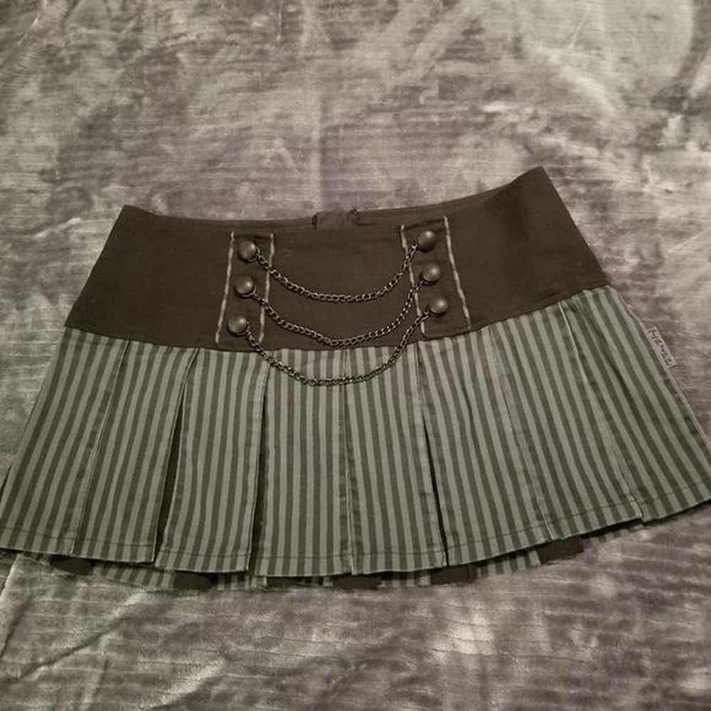 Tripp NYC Women's Grey and Black Skirt